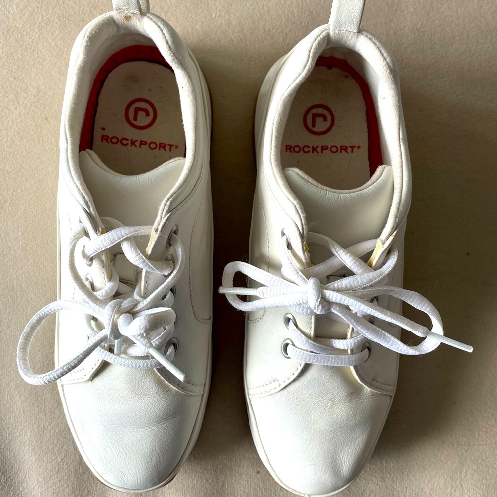ROCKPORT White Leather Sneakers size 6
